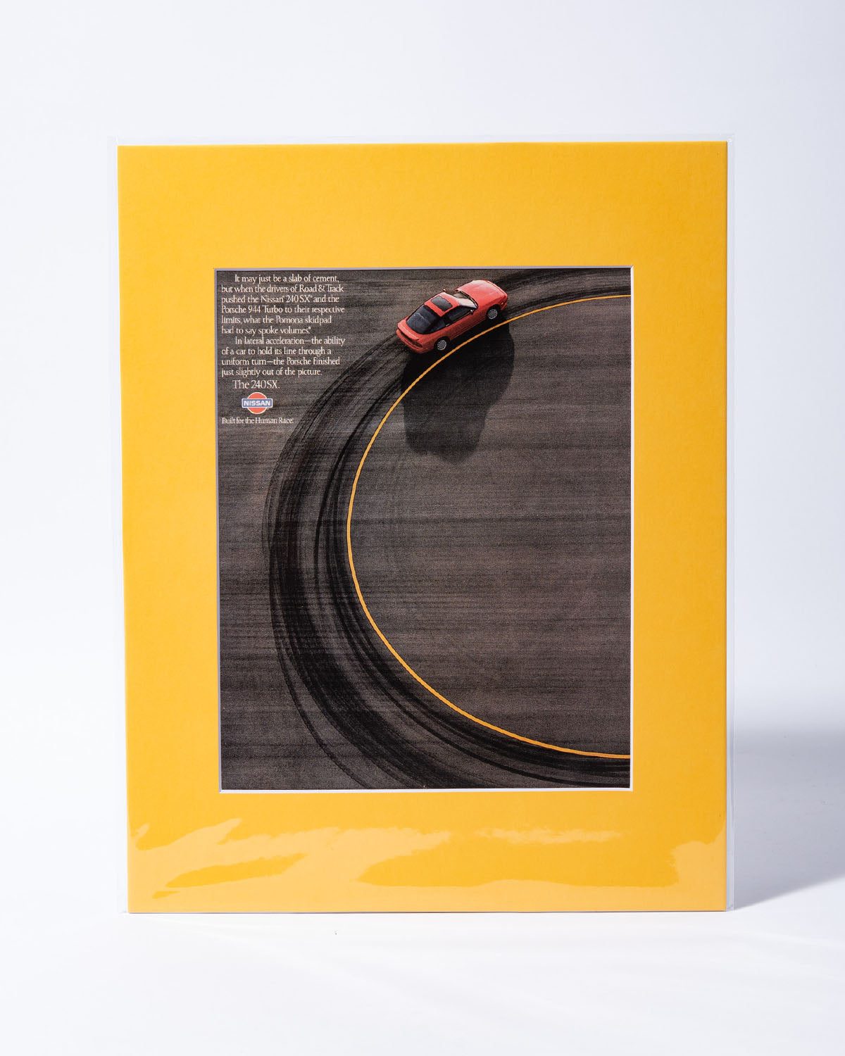 S13 Nissan 240SX donuts -original vintage mated ad