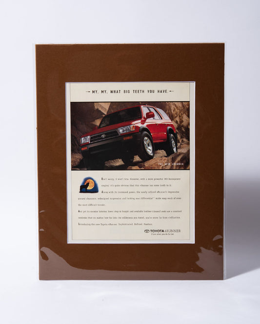 Toyota 4runner N180 "My. My. What..." original vintage mated ad
