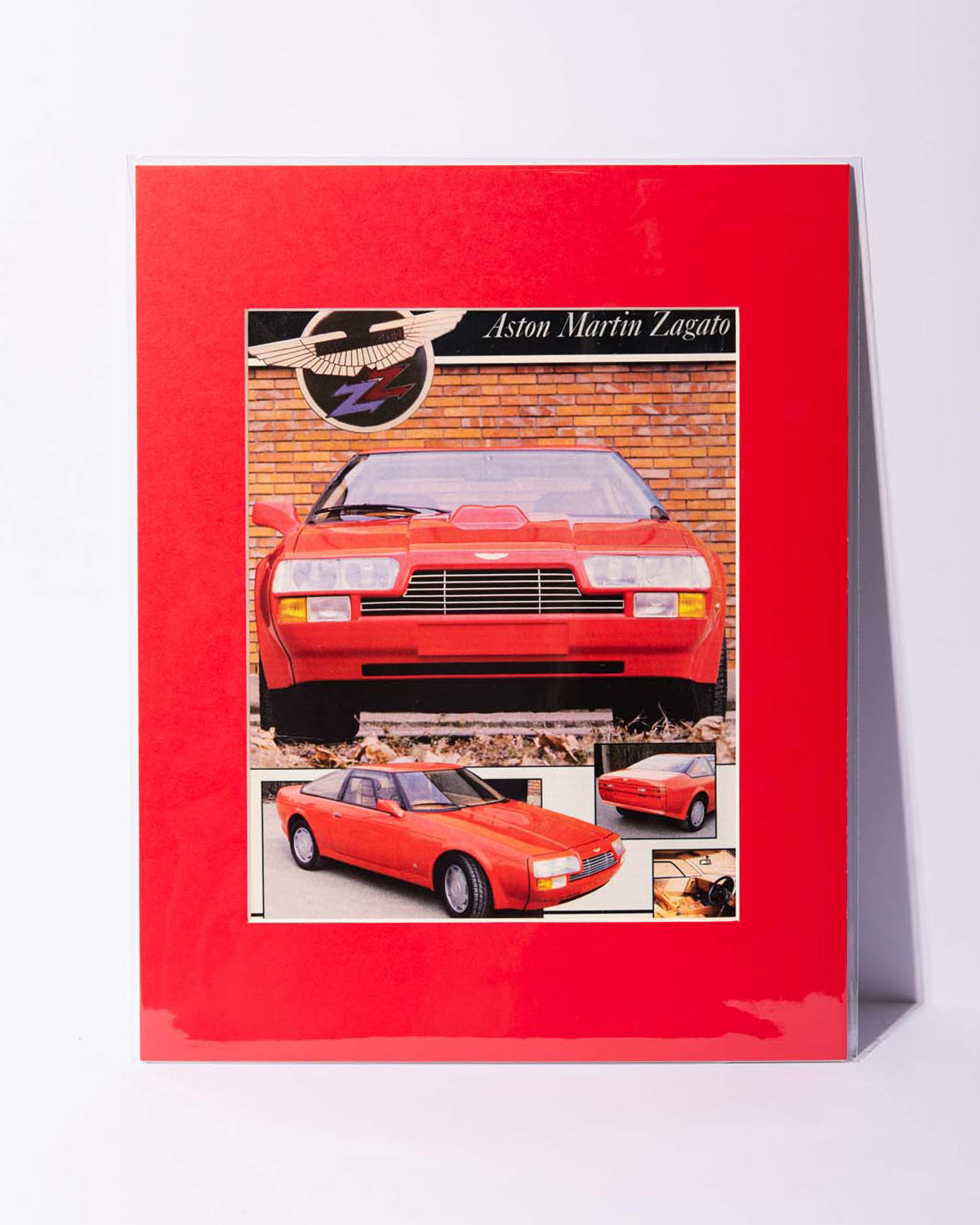 Aston Martin Zagato original vintage magazine image