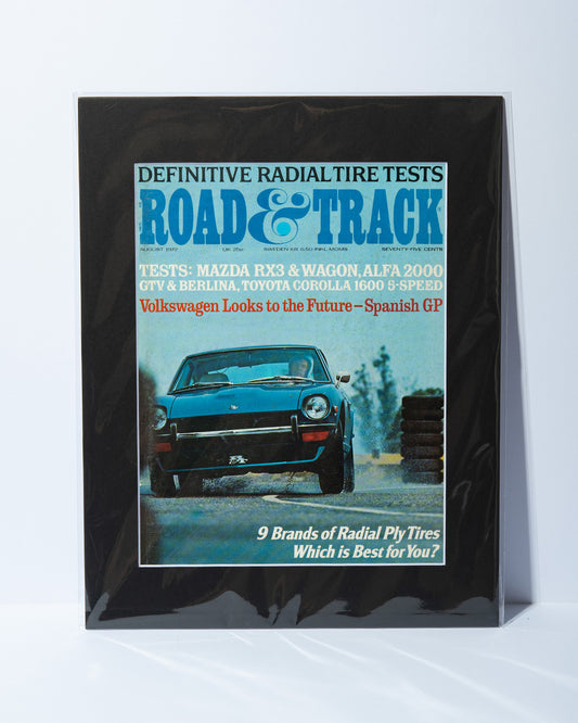 Road & Track August 1972 Cover featuring Datsun 240Z -original vintage mated