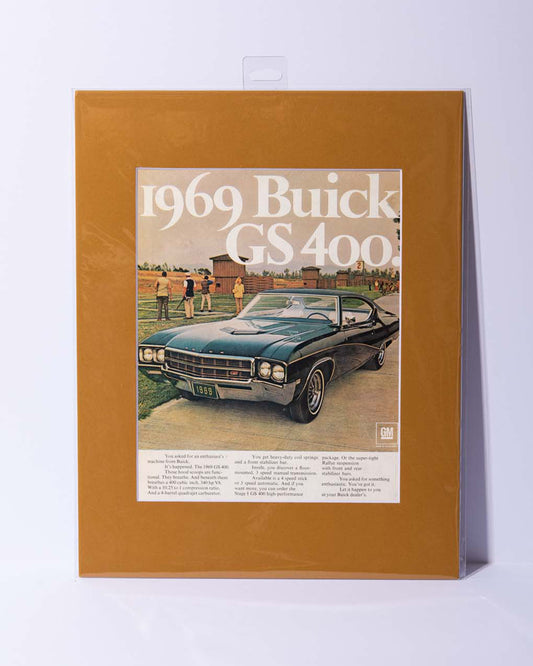 1969 Buick GS400 original vintage mated advertisement