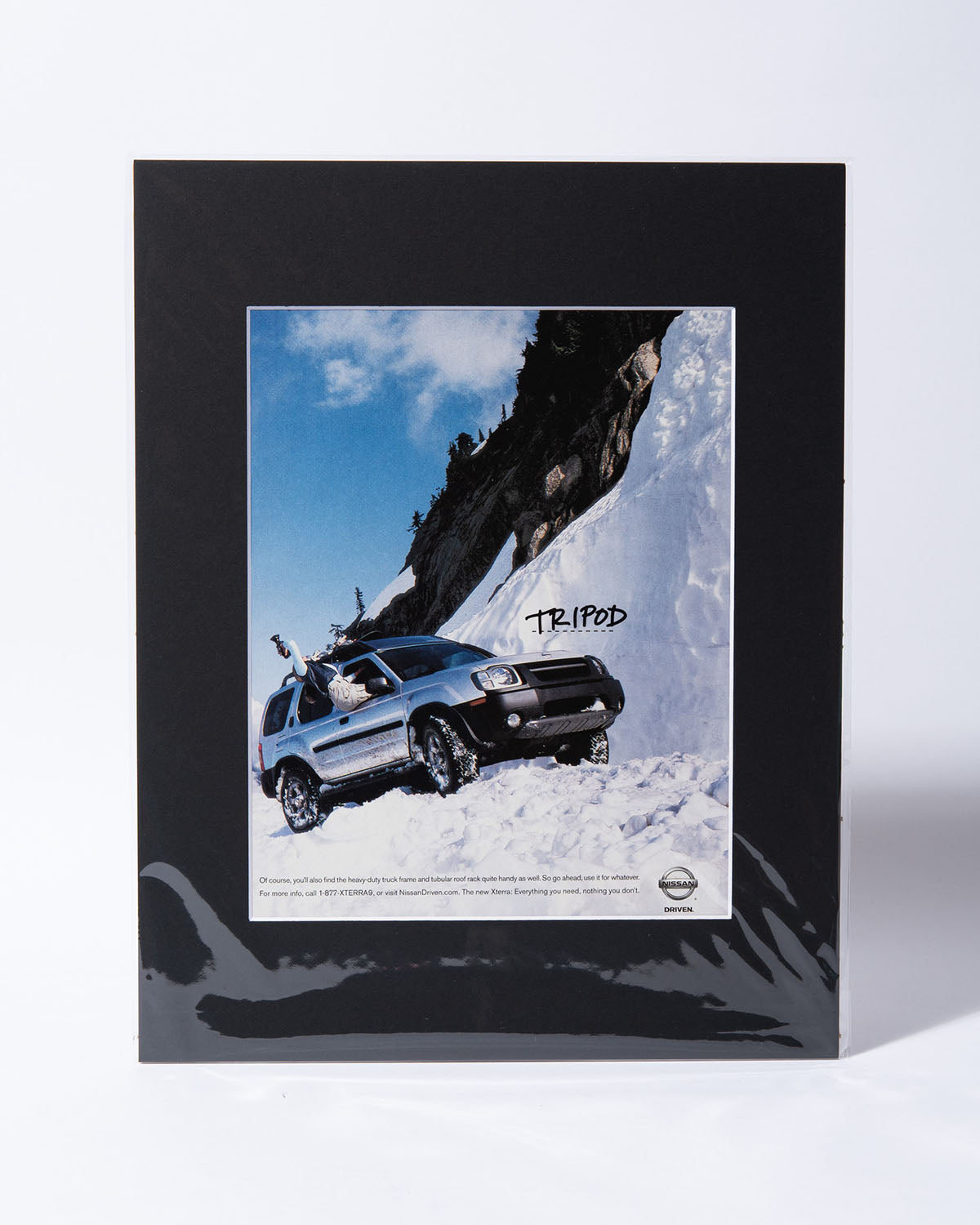 Nissan Xterra "Tripod" original vintage mated ad