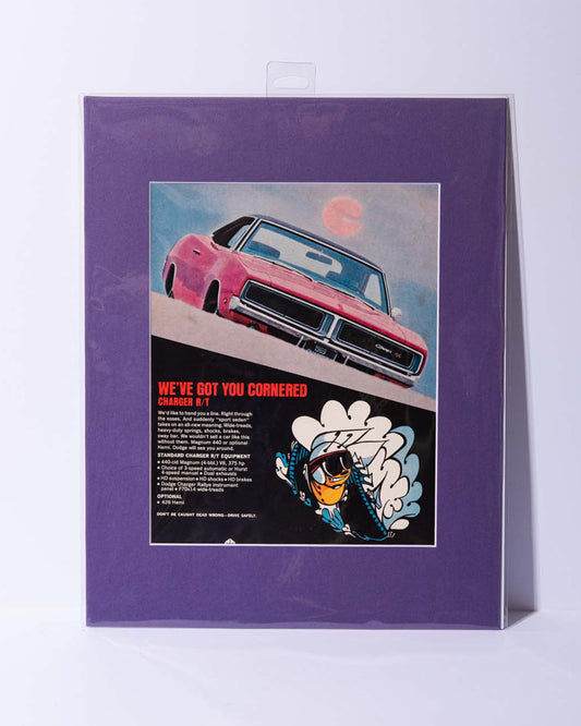 "We've Got You Cornered" Dodge Charger R/T original mated vintage advertisement