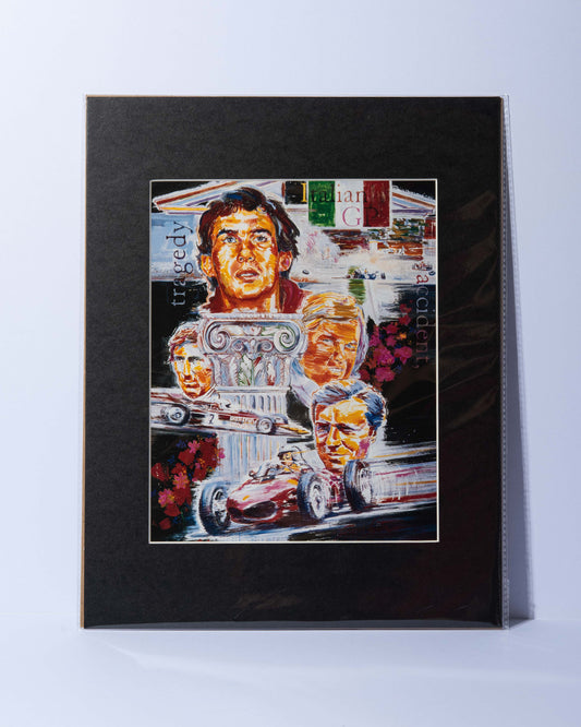 Italian GP F1 Grand Prix driver tribute- vintage magazine image