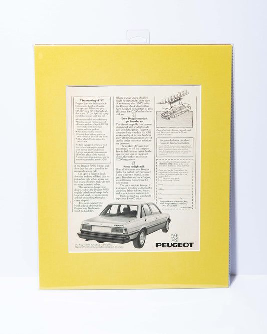 Peugeot 505 S Turbodiesel original vintage mated ad