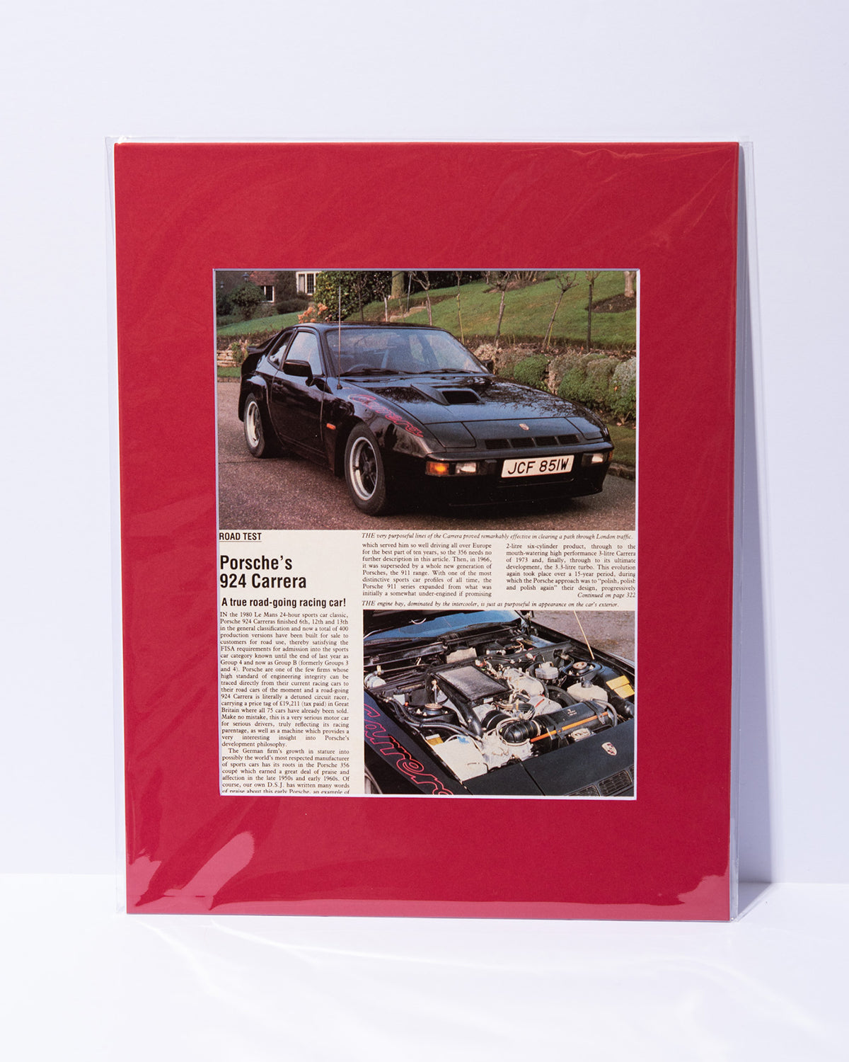 Porsche 924 Carrera GT Road Test original mated article image