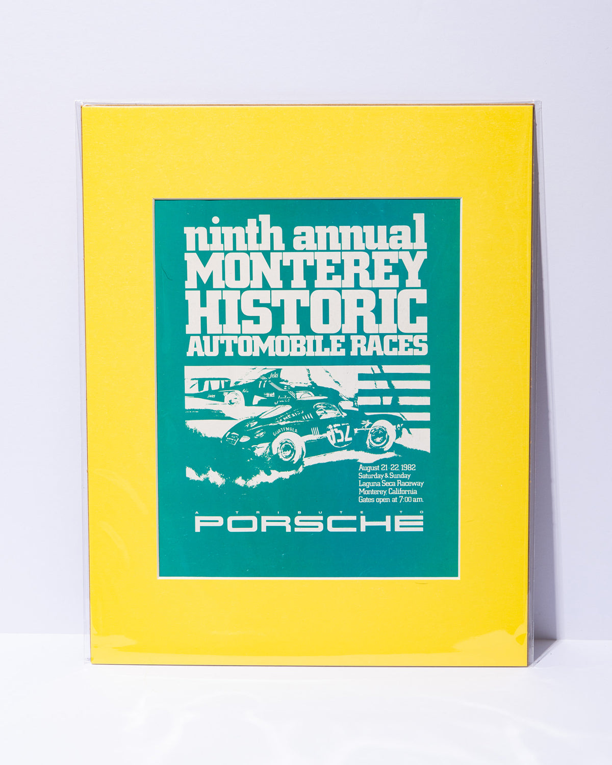 Ninth Annual Monterey Historic Automobile Races original mated advertisement