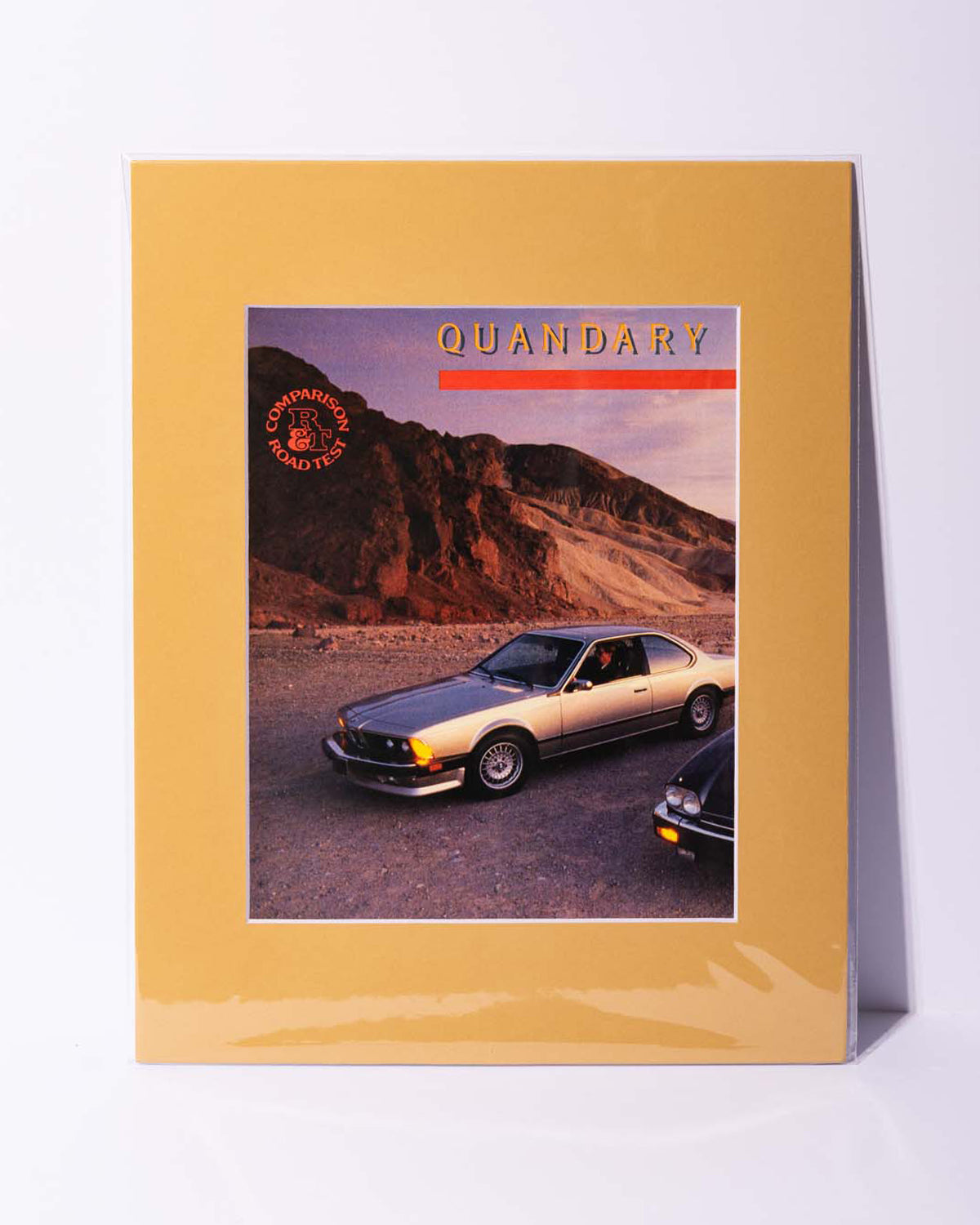 BMW 635CSi E24 Road & Track Road Test image - original vintage magazine mated image