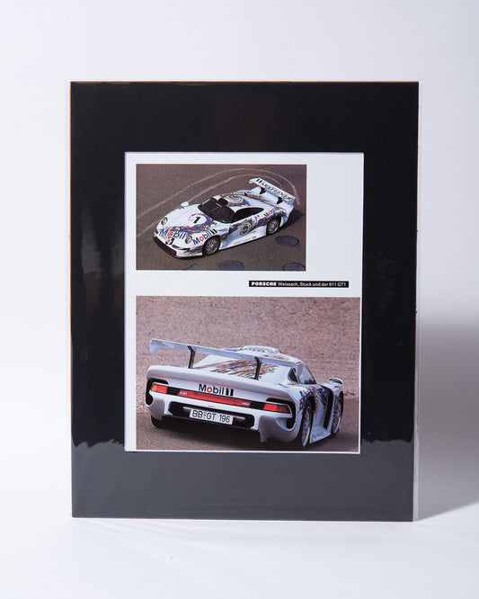 Porsche 911 GT1 993 Weissach Mobil 1 - original vintage mated German magazine page