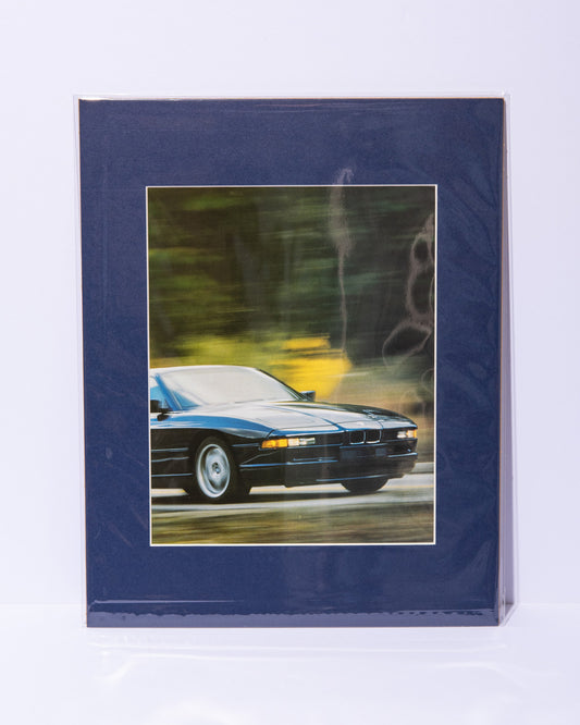 E31 BMW 850CSi original vintage mated magazine image