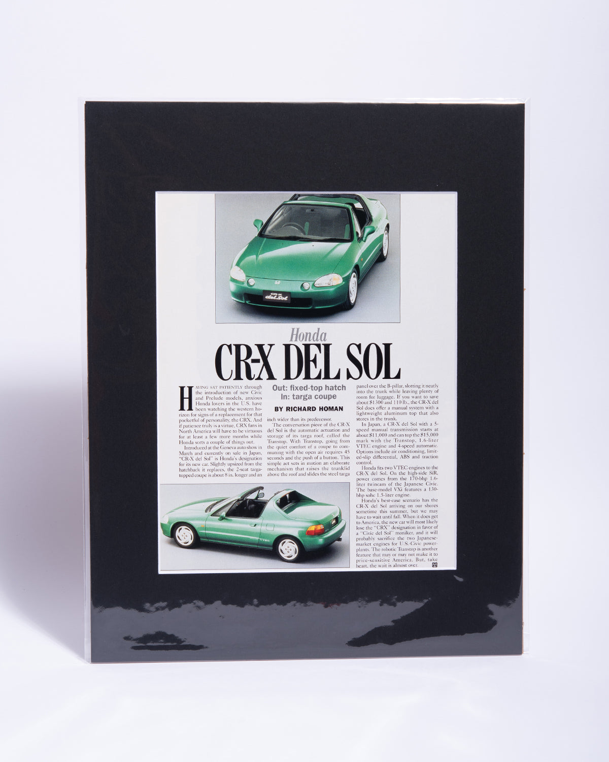 Honda CR-X (Civic) Del Sol - original vintage mated article