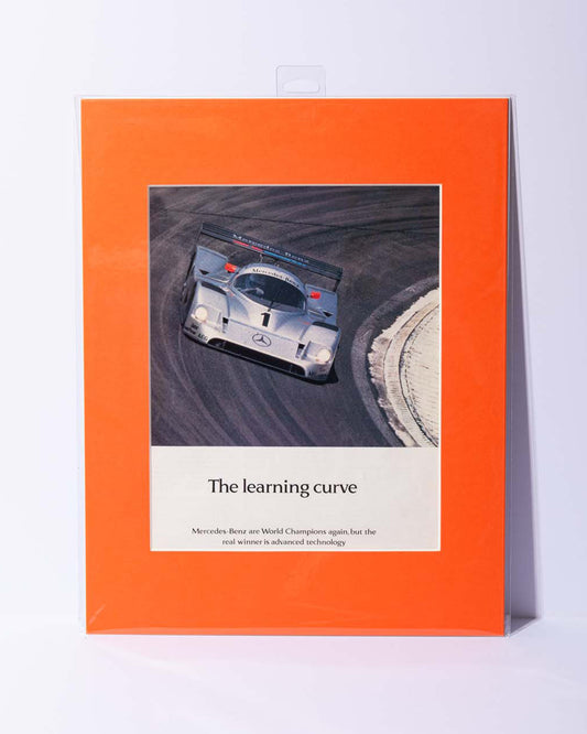 Sauber Mercedes Benz C11 "The learning curve" original vintage mated magazine ad