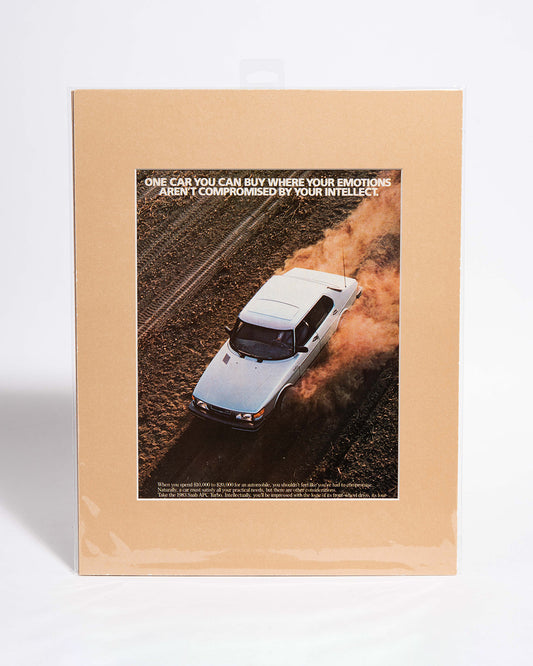1983 Saab APC Turbo "One car you can..." original vintage mated advertisement