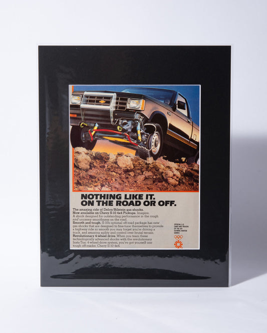 Chevy S-10 4x4 "Nothing like it" original vintage mated ad