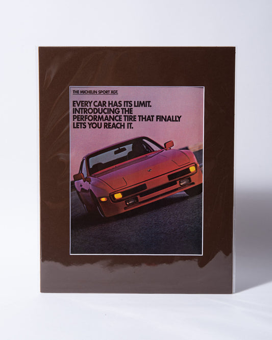 Porsche 944 Michelin Sport XGT original vintage mated ad