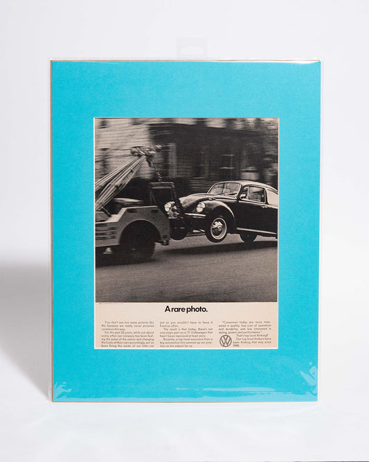 1971 Volkswagen Beetle "A rare photo" original vintage mated advertisement