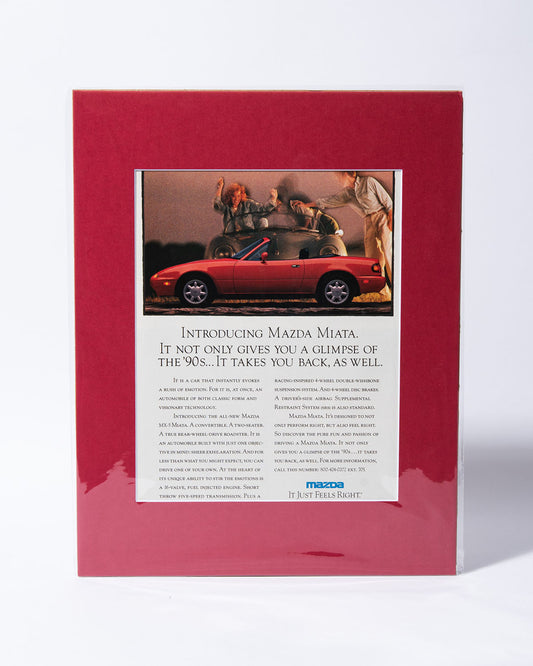 "Introducing Mazda Miata" original vintage advertisement NA