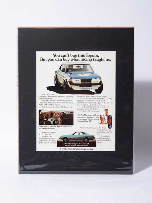 1st Gen Toyota Celica ST original vintage mated ad
