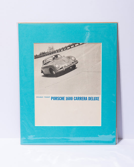 Porsche 356 1600 Carrera Deluxe Road Test original vintage mated article image