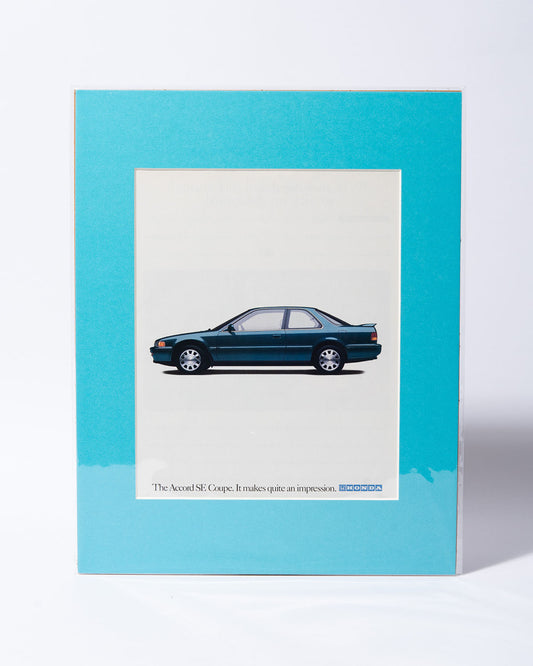 CB Honda Accord SE Coupe "It makes quite..." original vintage mated advertisement