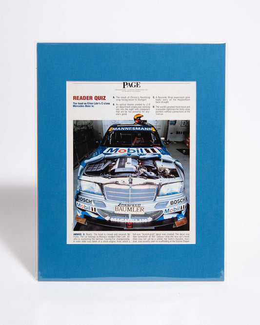 W202 Mercedes Benz DTM original vintage mated magazine image