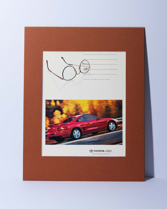 Toyota MR2 W20 original vintage mated ad