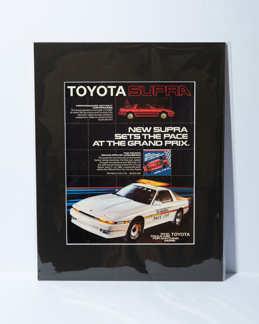 MKIII Toyota Supra Long Beach Grand Prix original vintage mated ad