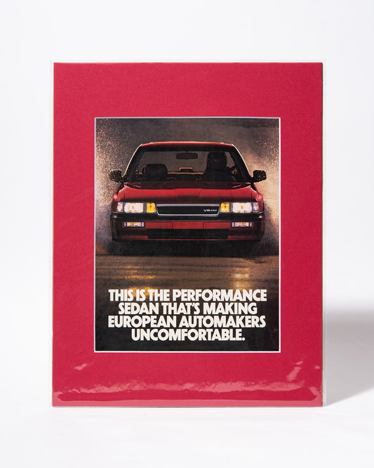 Acura Legend sedan "This is the performance..." - original vintage mated advertisement