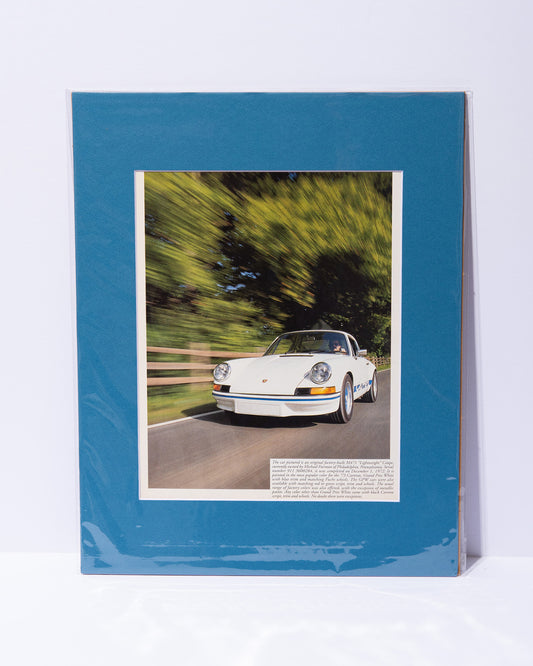 1973 Porsche 911 Carrera M471 original vintage mated article