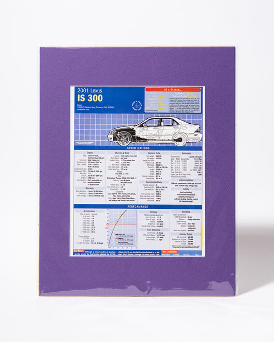 2001 Lexus IS 300 original vintage mated R&T road test results