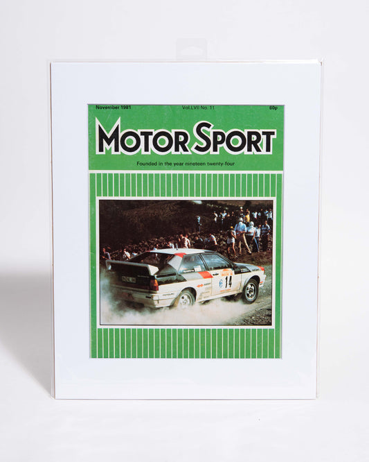 Rally Audi Quattro Motor Sport magazine mated original vintage cover