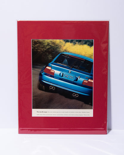 BMW M Coupe 2-page original vintage mated advertisement