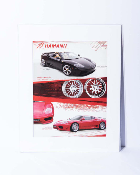 Hamann Tuning Ferrari 360 Coupe and Spyder original vintage mated magazine ad