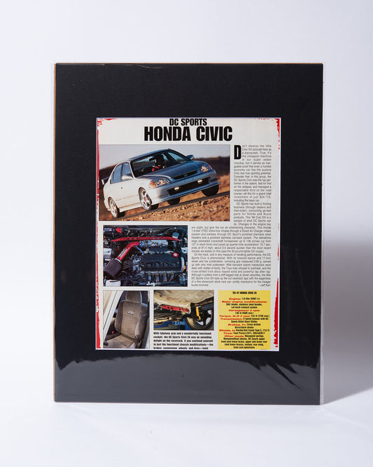 DC Sports Honda Civic EJ - original vintage mated Motor Trend article