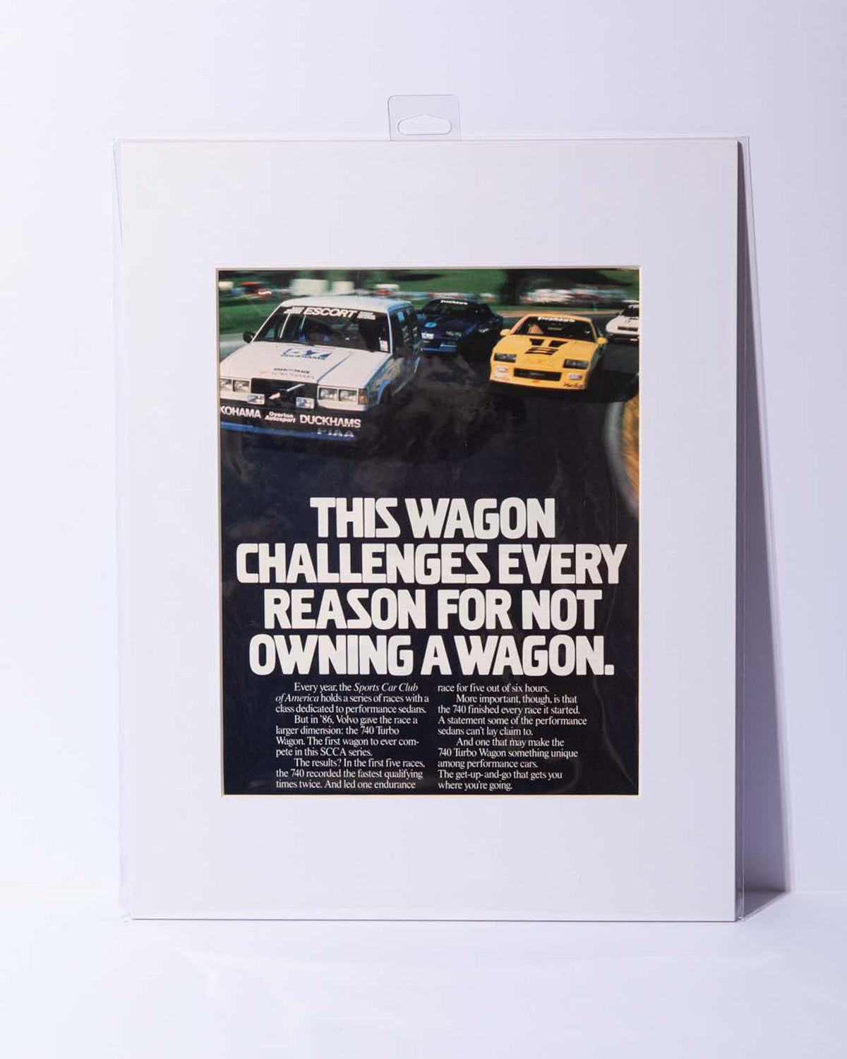 Volvo 740 Turbo Wagon "This wagon changes every..." Original Vintage Mated ad