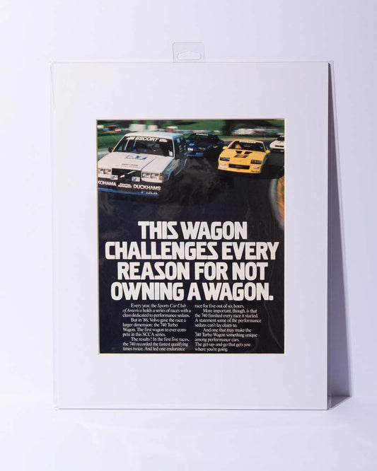 Volvo 740 Turbo Wagon "This wagon changes every..." Original Vintage Mated ad