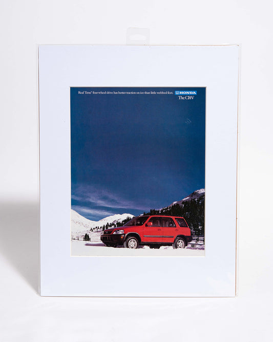 Honda CR-V "Real Time four-wheel drive..." original vintage mated advertisement
