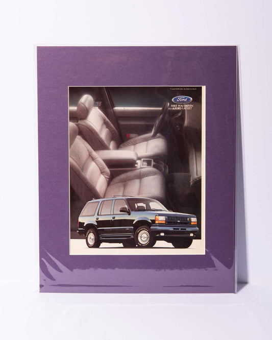 1st Gen Ford Explorer Limited original vintage mated ad