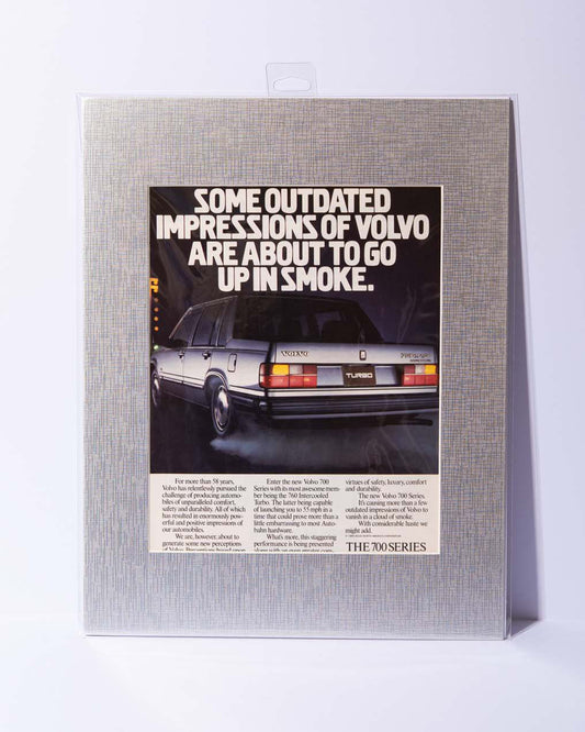 Volvo 760 Turbo "Some Outdated Impressions..." Original Mated Magazine Ad