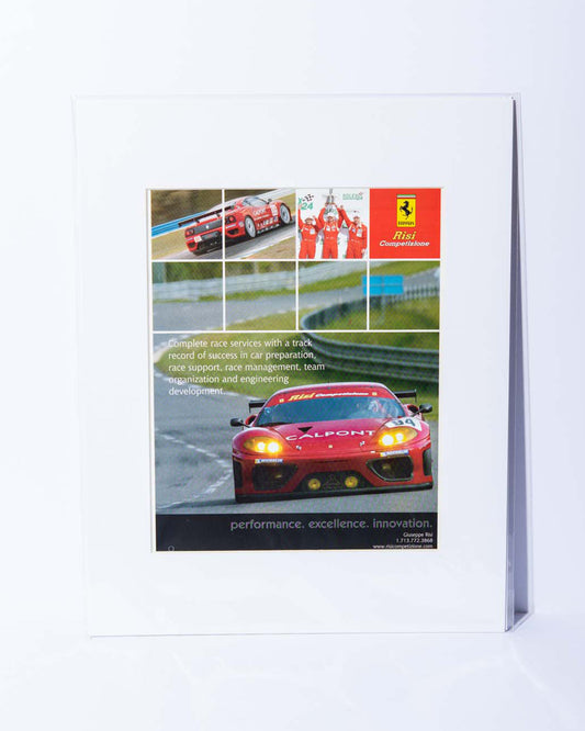 Risi Competizione Ferrari 360GT original Forza magazine vintage mated ad