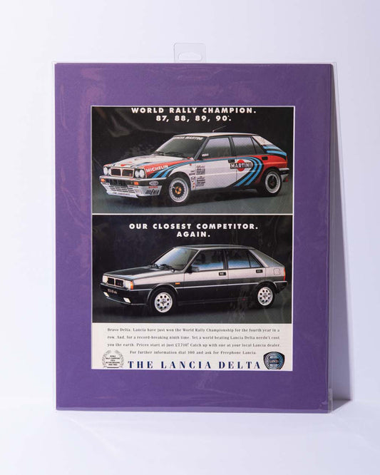 Lancia Delta street and rally WRC original vintage mated magazine ad