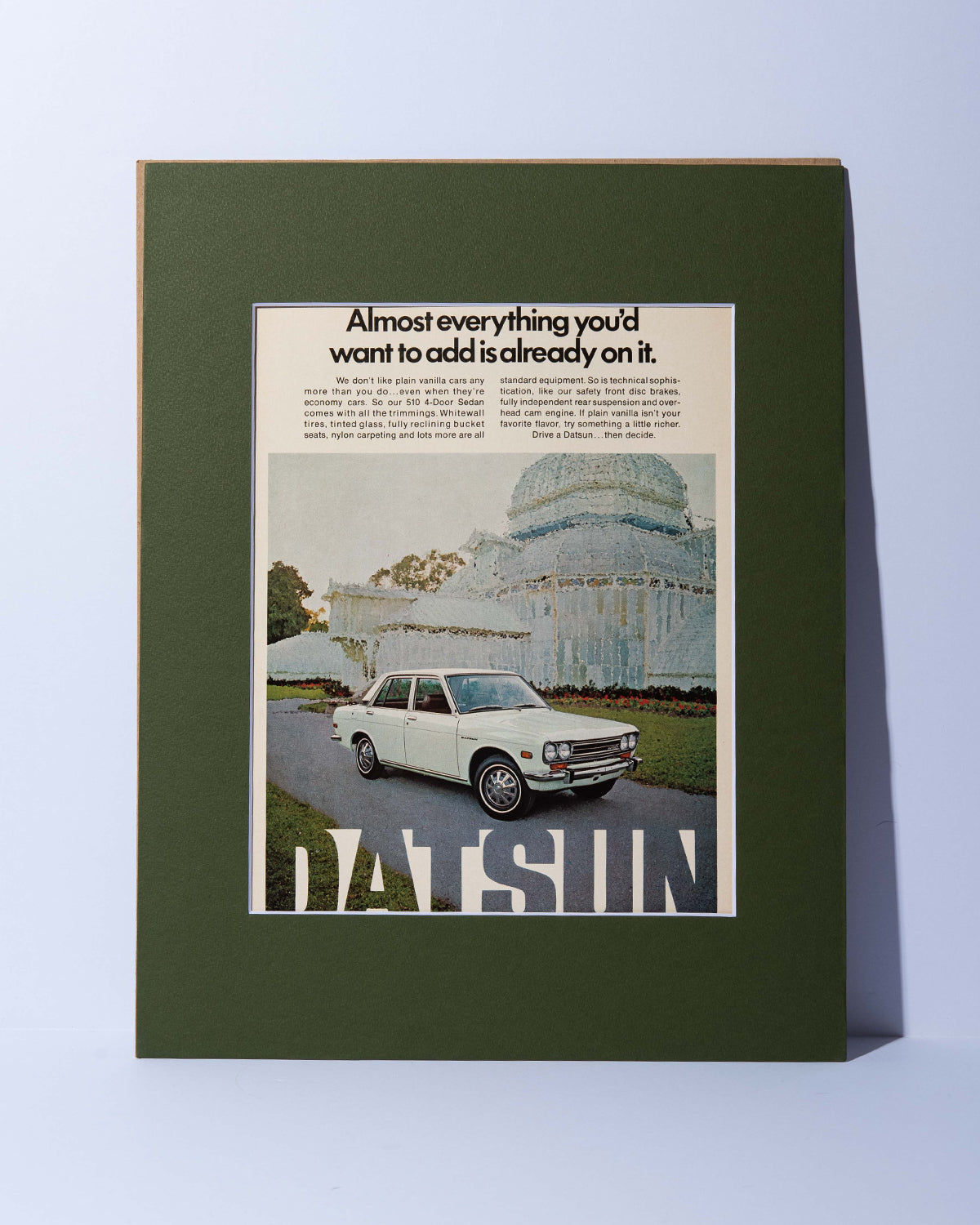 Datsun 510 Sedan vintage mated ad