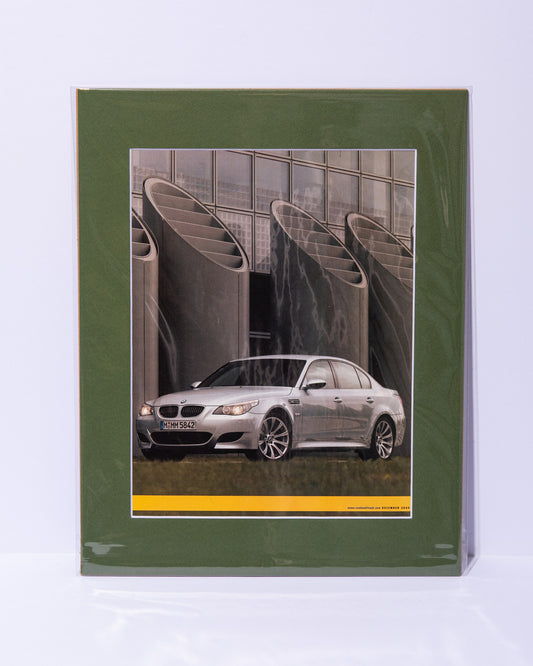 E60 BMW M5 original vintage mated magazine image