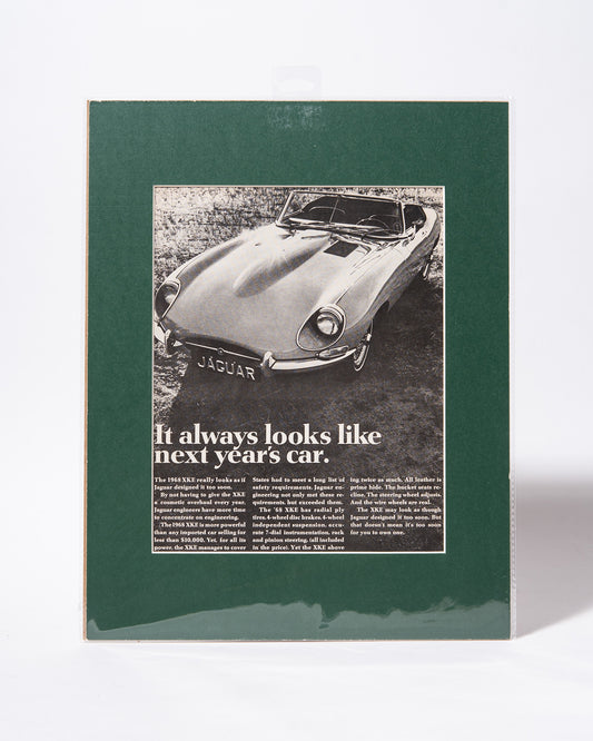 Series 2 Jaguar XKE E-type original vintage mated advertisement