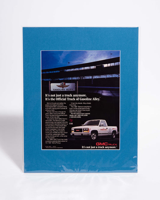 OBS GMC Sierra Indy 500 Pace Truck - original mated vintage advertisement