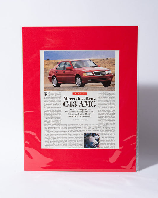 W202 Mercedes-Benz C43 AMG original vintage mated ad