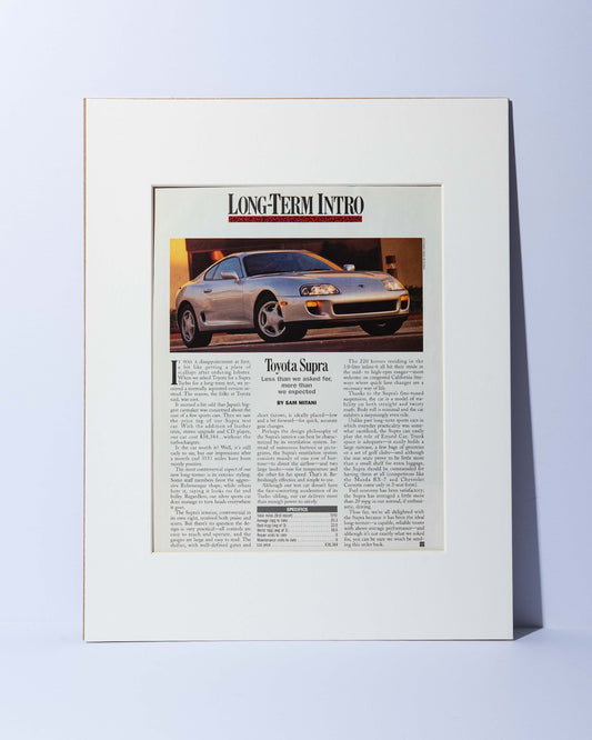 MKIV Toyota Supra Road & Track test - original vintage mated