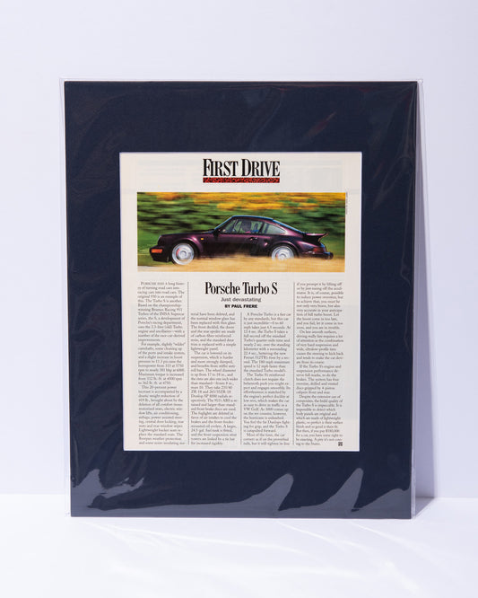 964 Porsche Turbo S First Drive vintage mated article