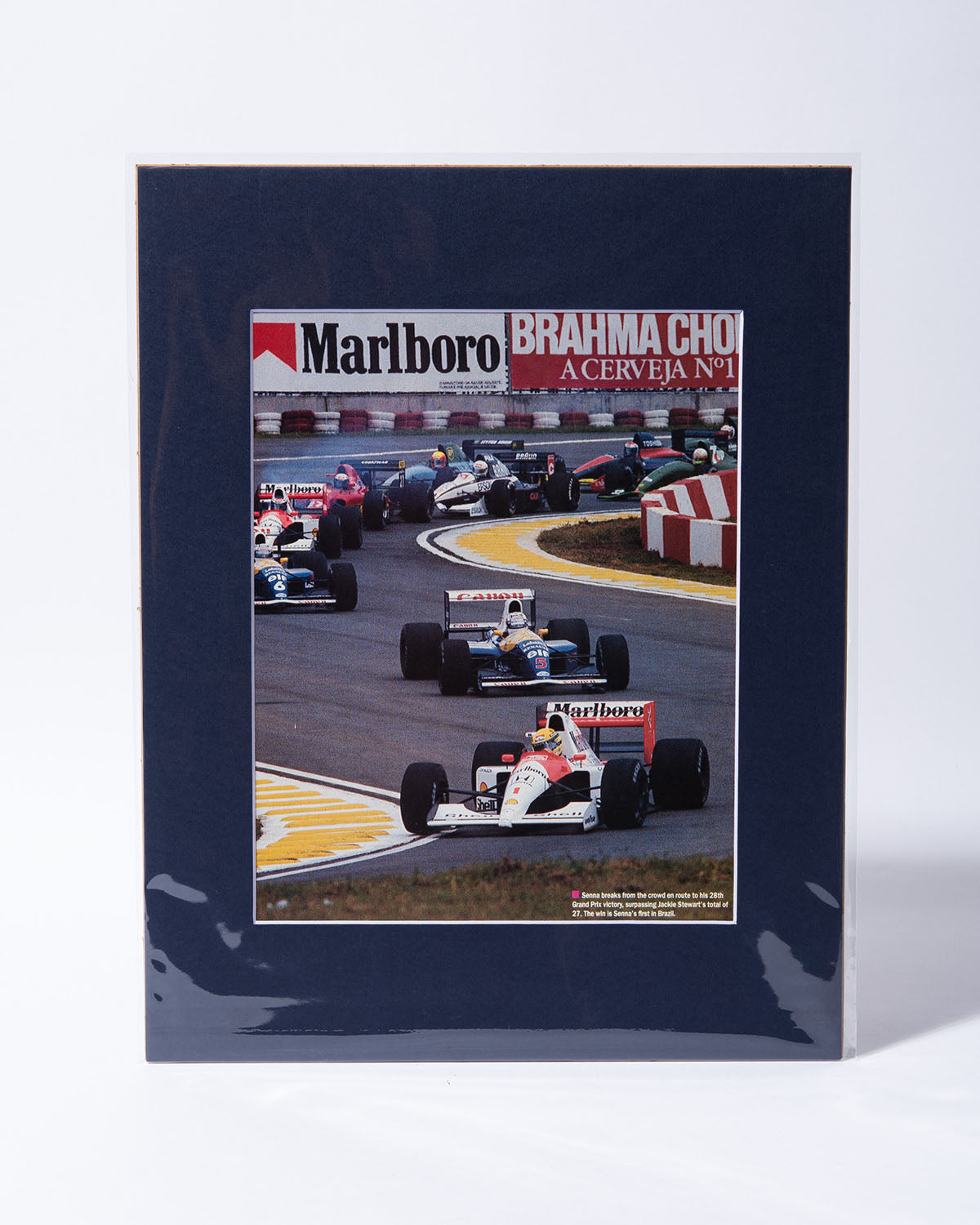 Ayrton Senna Sao Paulo Grand Prix - original mated Road & Track image