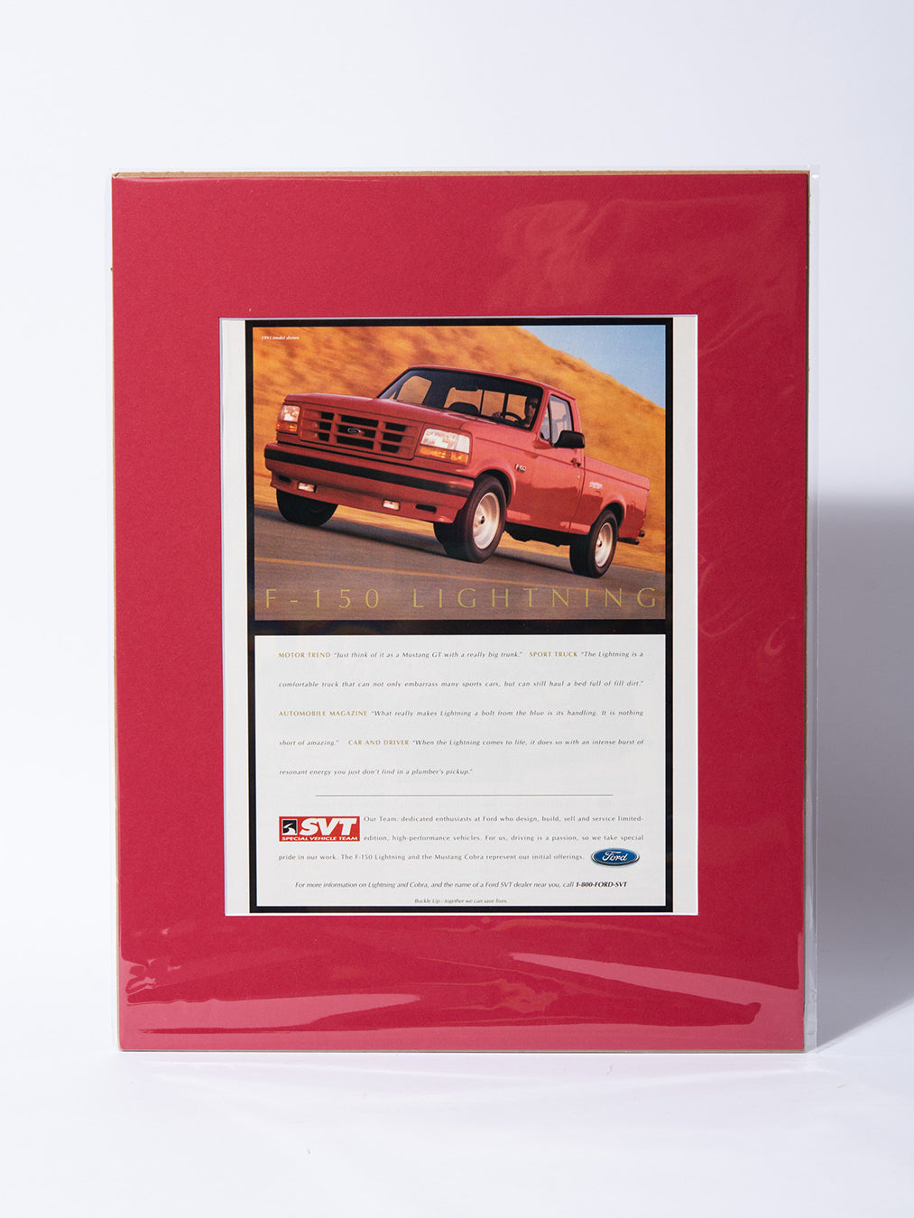 OBS SVT Ford F150 Lightning original vintage mated ad